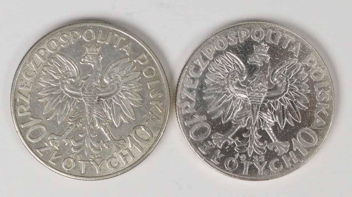 2 - 1932 Poland 10 Zlotych, "Queen Jadwiga"