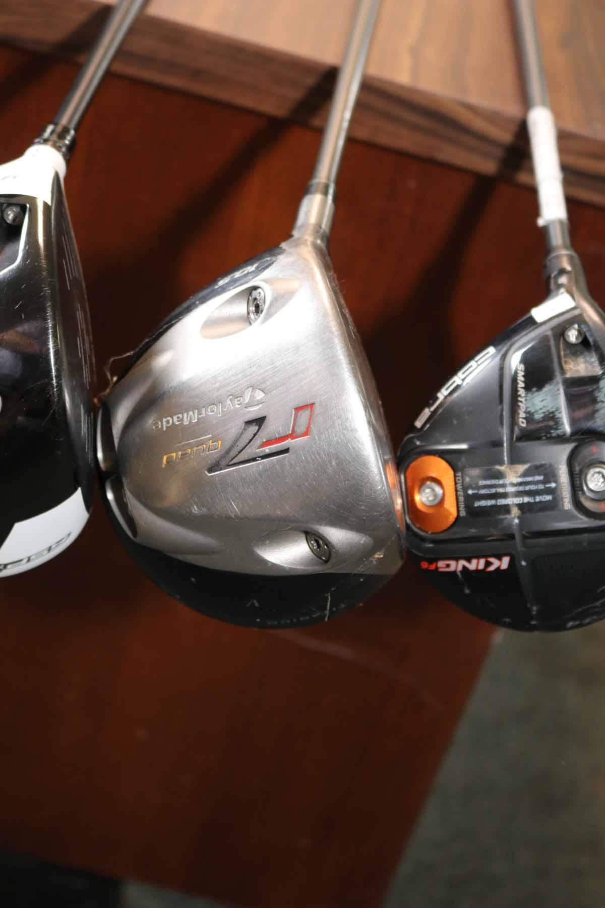 Assorted Left Handed Drivers, Fairway Woods: Taylor Made & More