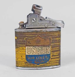 Vintage Lighters: United Airlines, NYK Shipping, West, Westfall - Eureka & Japanese