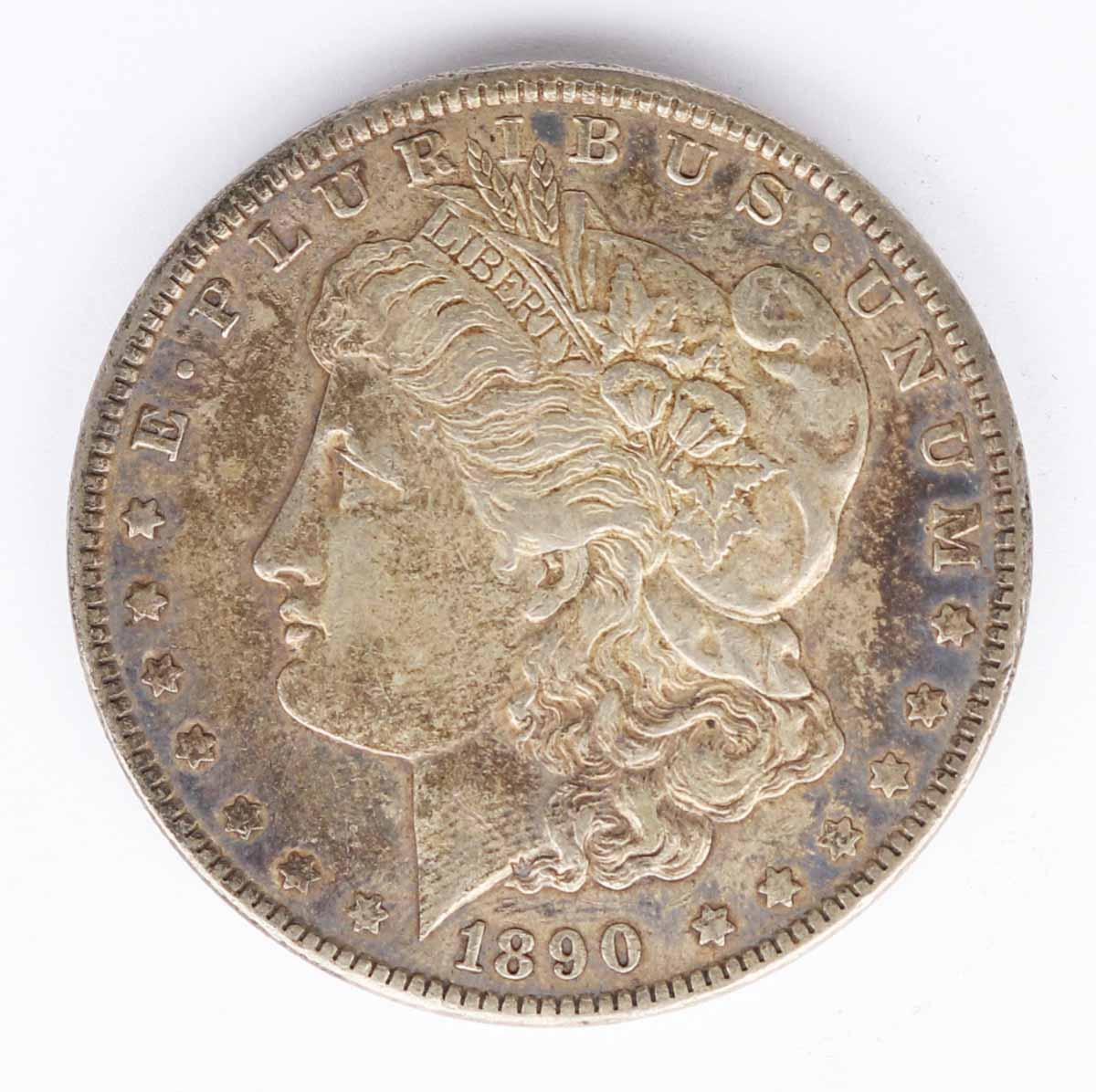 1890-P Morgan Silver Dollar