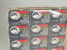 Wolf 7.62 x 39 mm, 122 Gr. FMJ Ammo, 500 Rds.