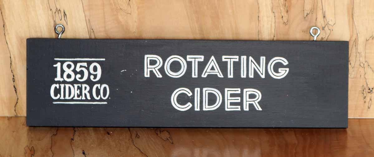 1859 Rotating Cider Sign Board