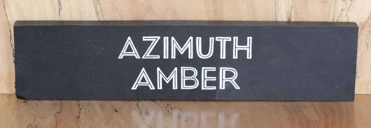 Azimuth Amber Test Sign