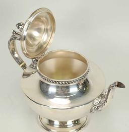 Poole Sterling Silver Tea Set, 1,489.8 Grams