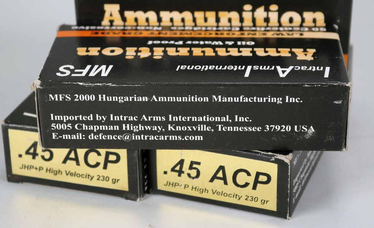 IAI .45 ACP "Law Enforcement Grade" .230 Gr. Ammo, 200 Rds.