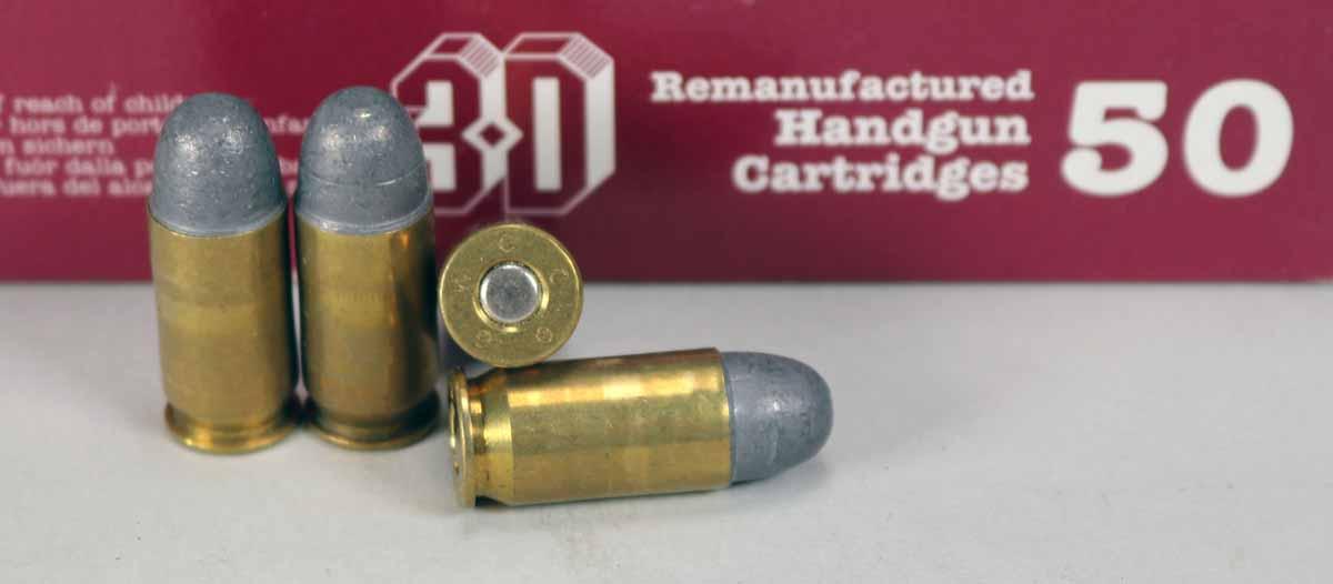 3-D .45 ACP REMFG .230 Gr. Lead Rn. Ammo, 250 Rds