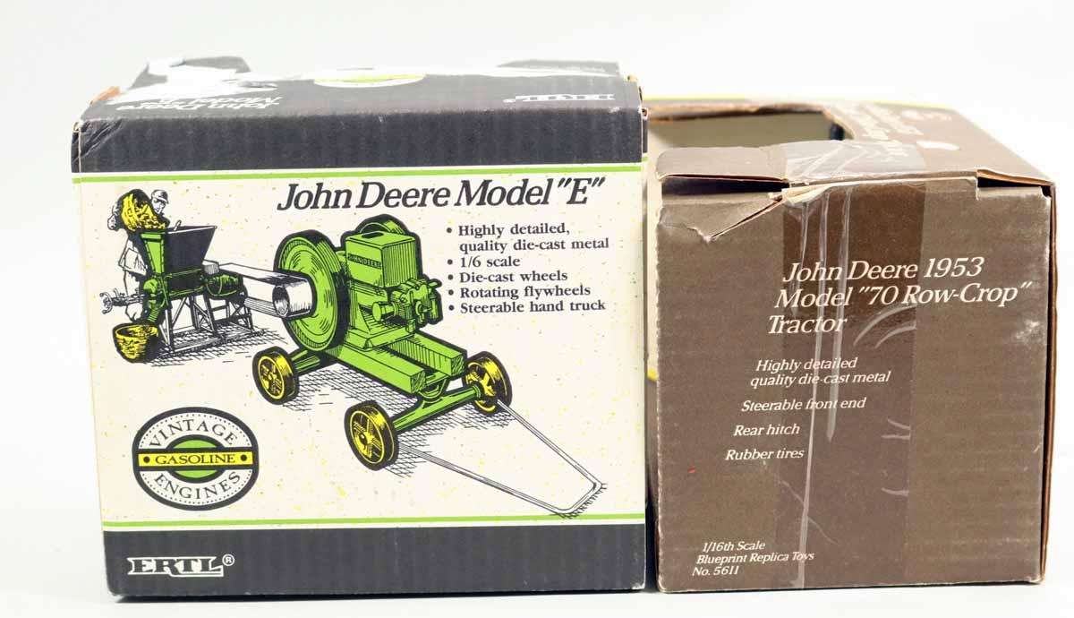 Ertl John Deere Mode E & 1953 "70 Row-Crop" Tractors