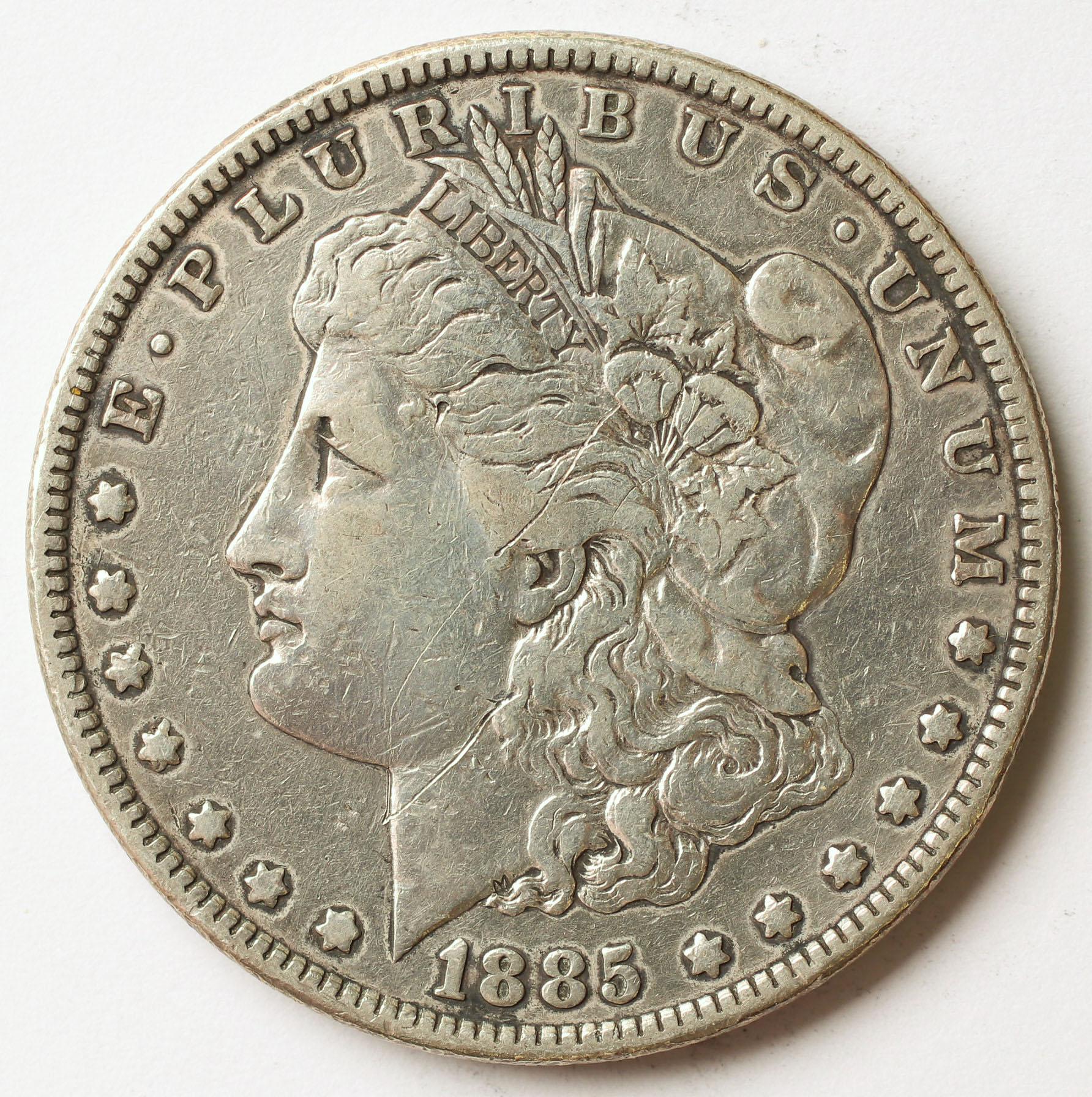 1885-P Morgan Silver Dollar