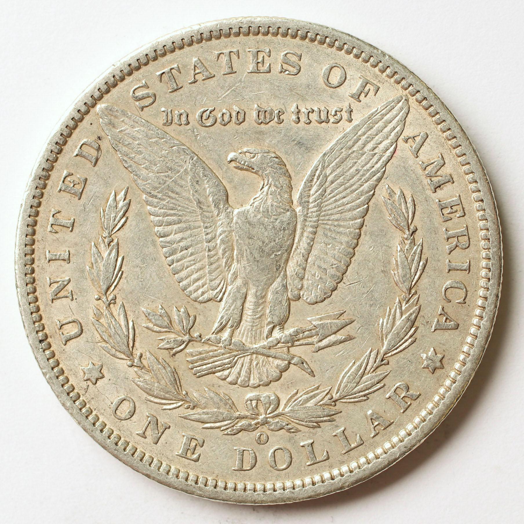 1896-O Morgan Silver Dollar