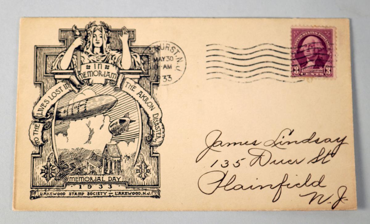 U.S.S. Akron Airship Stamped Envelopes