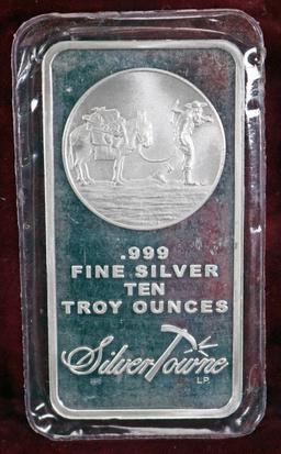 Ten Troy Ounces of .999 Fine Silver Bullion