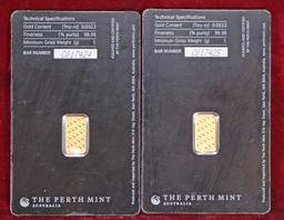 2 Grams .999 Pure Gold - Perth Mint