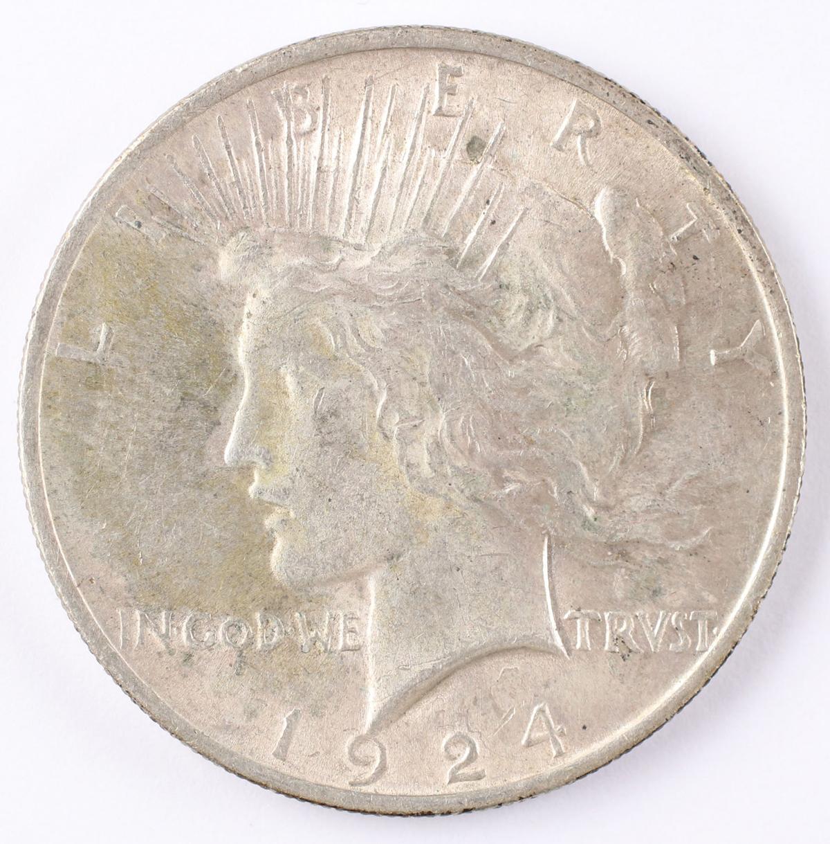 1924-P Peace Silver Dollar