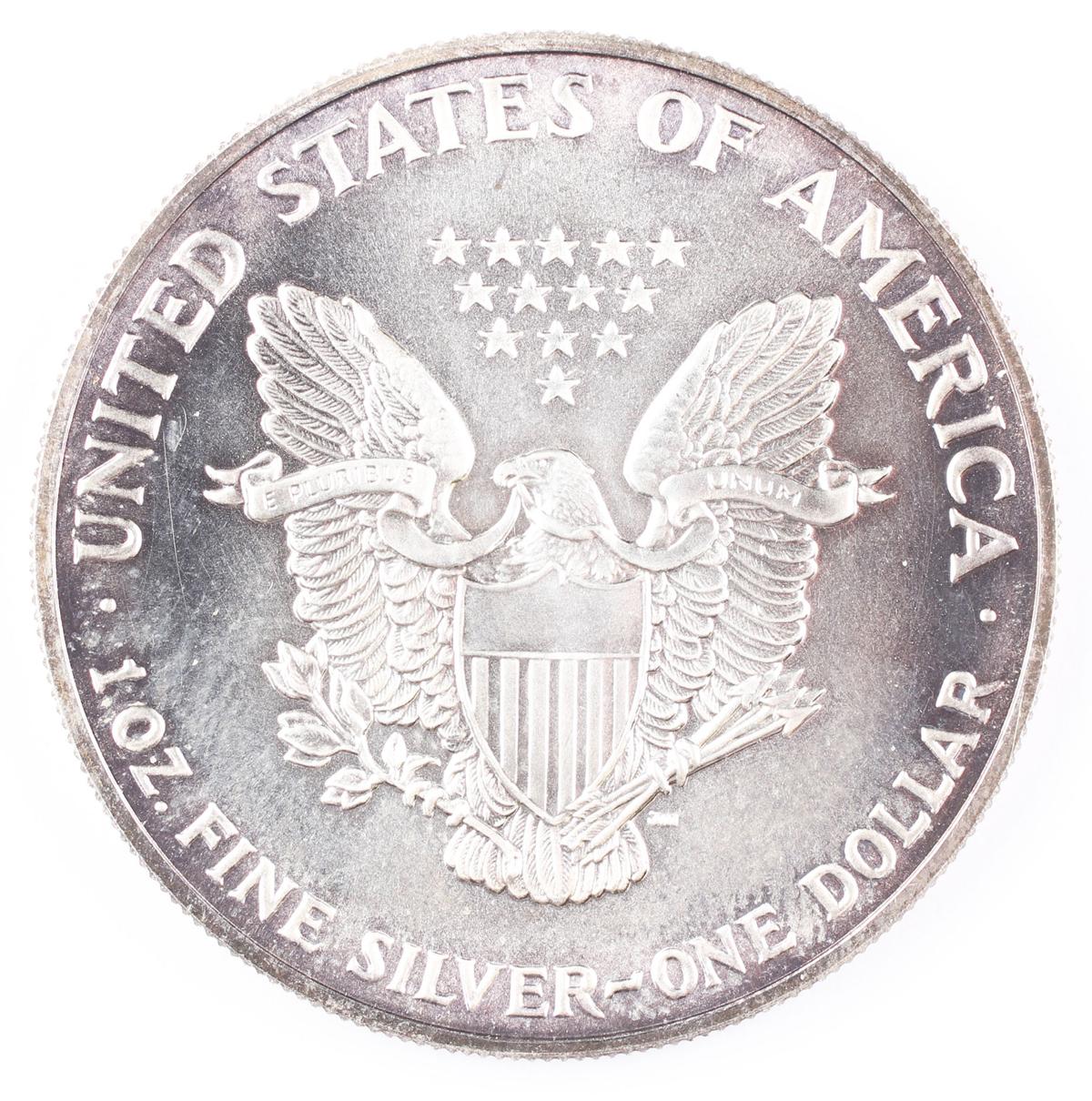 1990  $1 American Silver Eagle, 1oz. Fine Silver