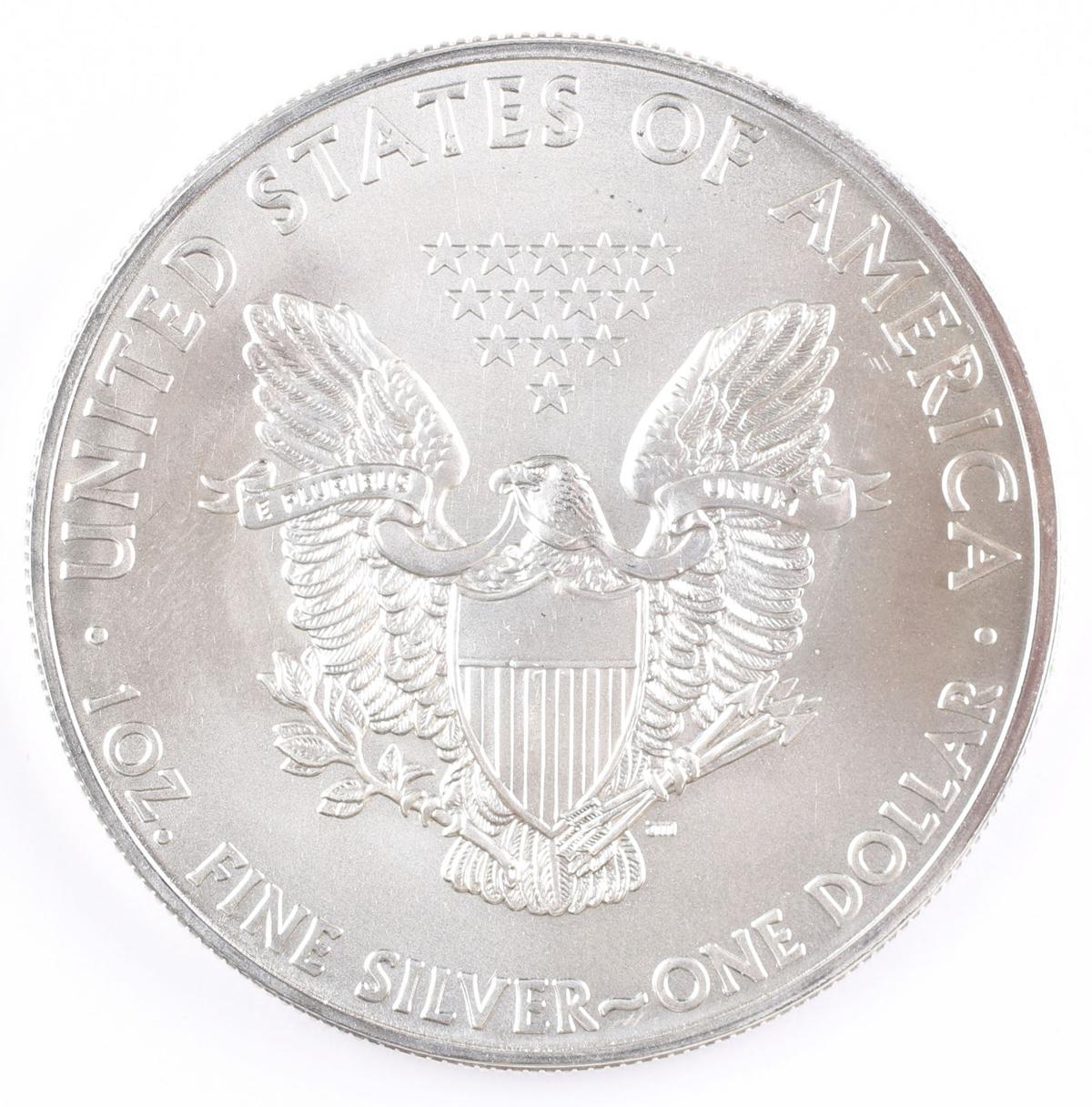 2013  $1 American Silver Eagle, 1oz. Fine Silver