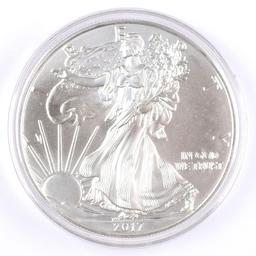 2017  $1 American Silver Eagle, 1oz. Fine Silver