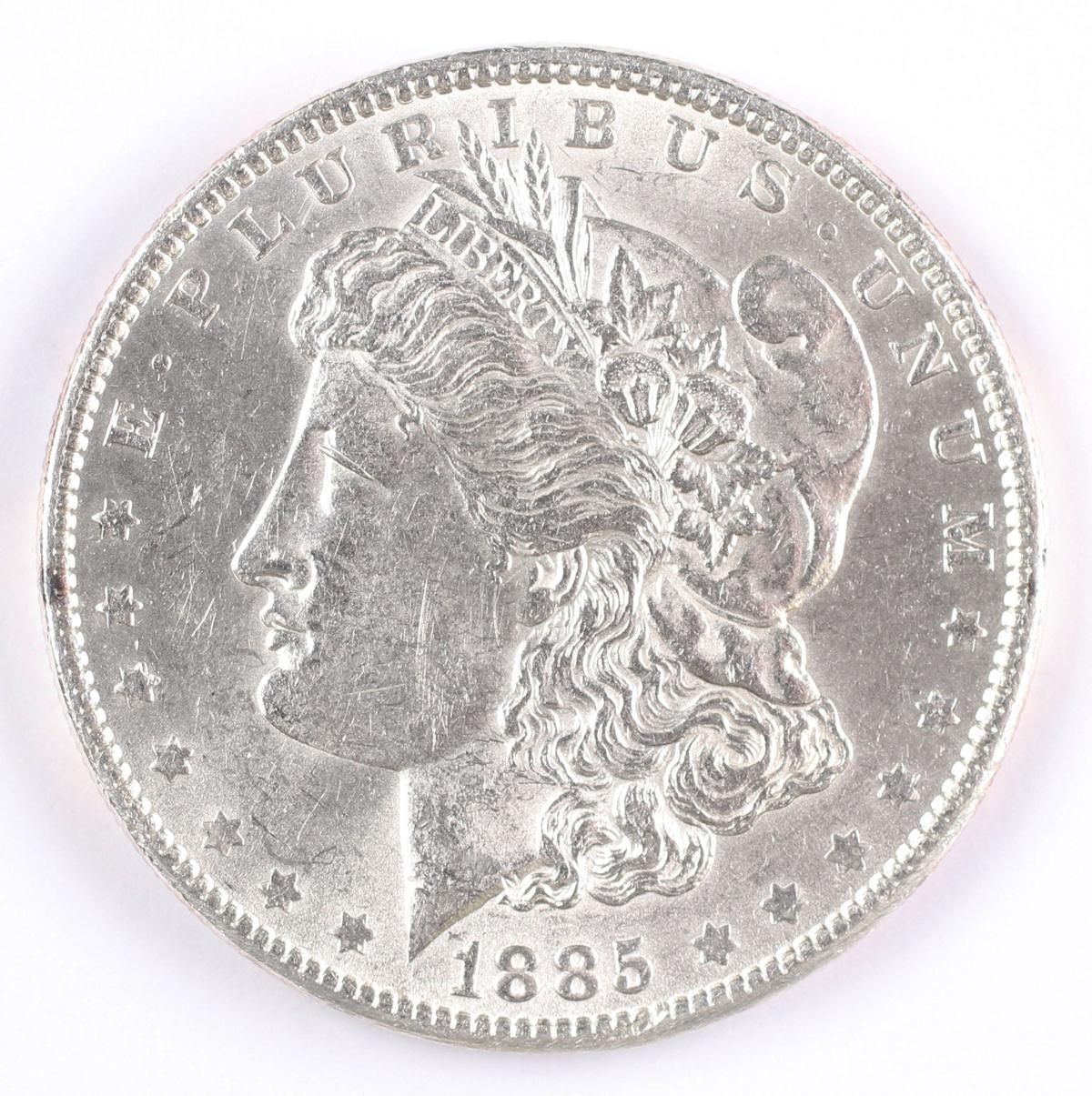 1885-P Morgan Silver Dollar