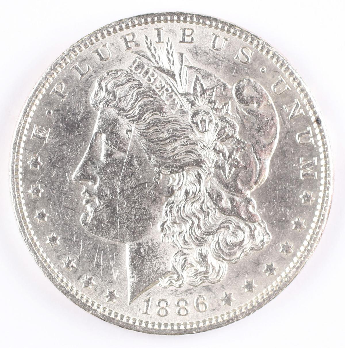 1886-P Morgan Silver Dollar