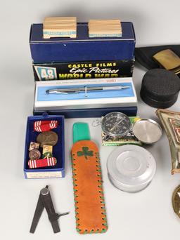 Scouting Items, Vintage Viewmaster, Cross Pen, Military Items & More