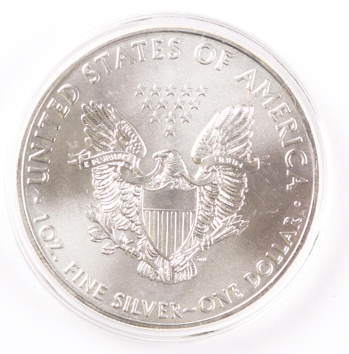 2017 $1 American Silver Eagle, 1oz. Fine Silver