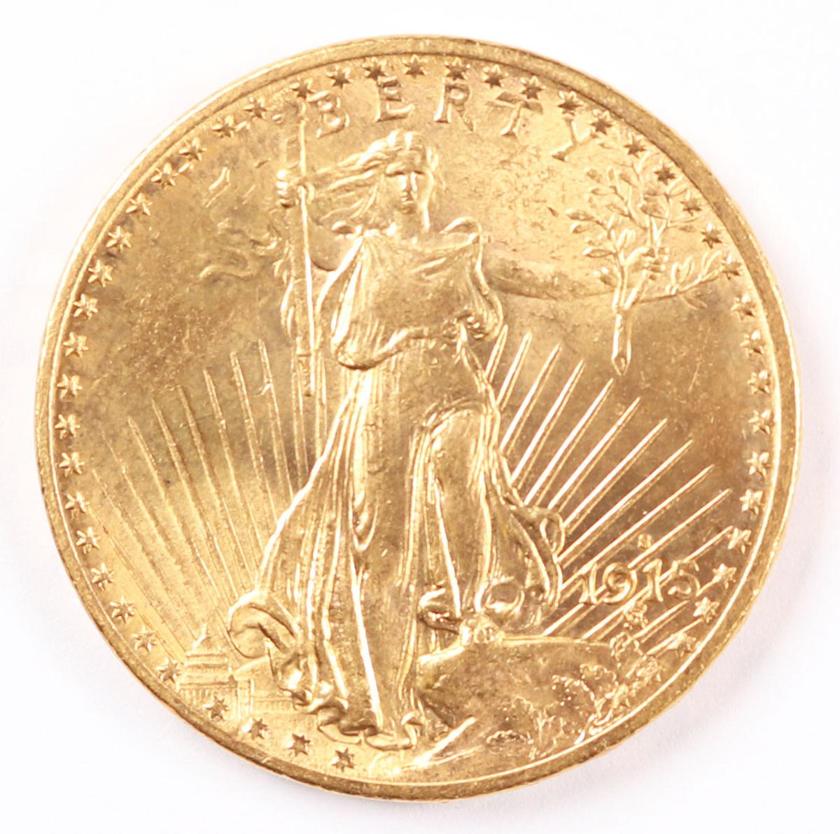 1915-S $20 Saint Gaudens Gold Double Eagle