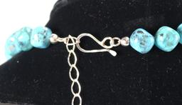 Polished Turquoise Necklace & Pendant