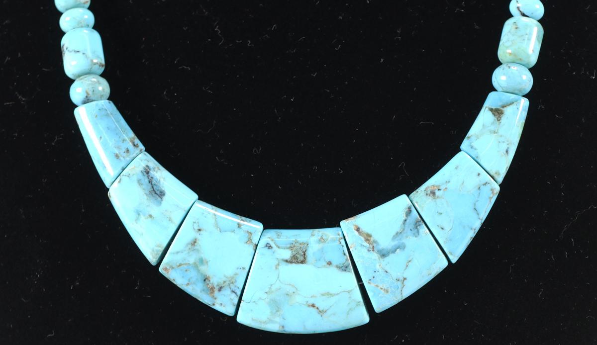 Polished Turquoise Necklace