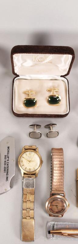 Cufflinks, Watches, Winchester Belt Buckle, Lighters, & More
