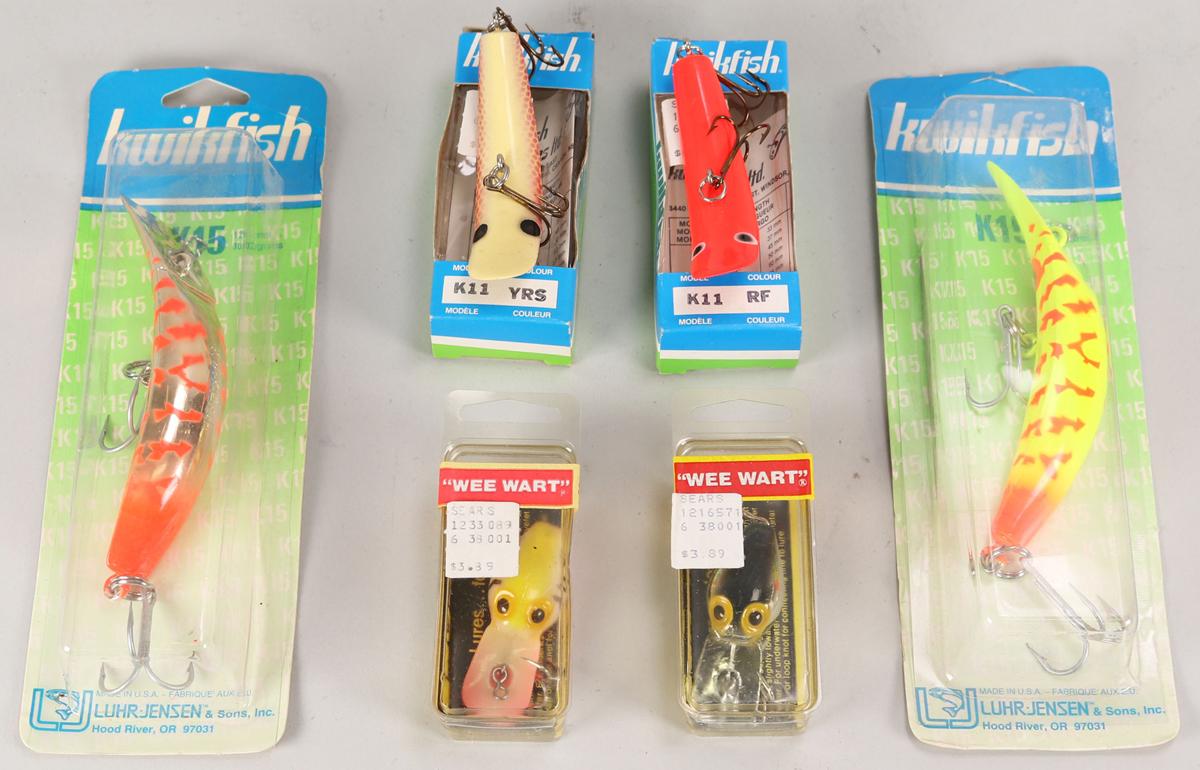 Vintage Wee Wart & Kwikfish Fishing Lures