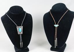 Vintage Southwest Turquoise Bolo Ties