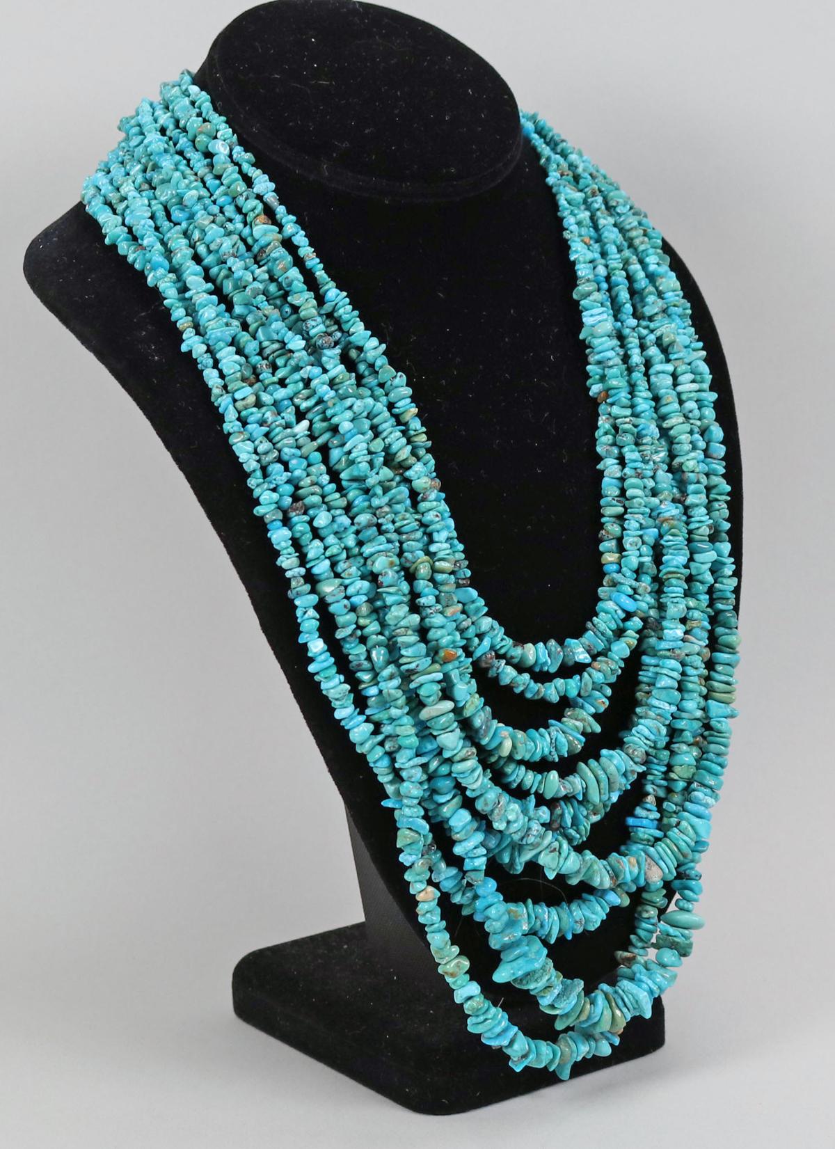Southwest Style Multi-Strand Turquoise Necklace