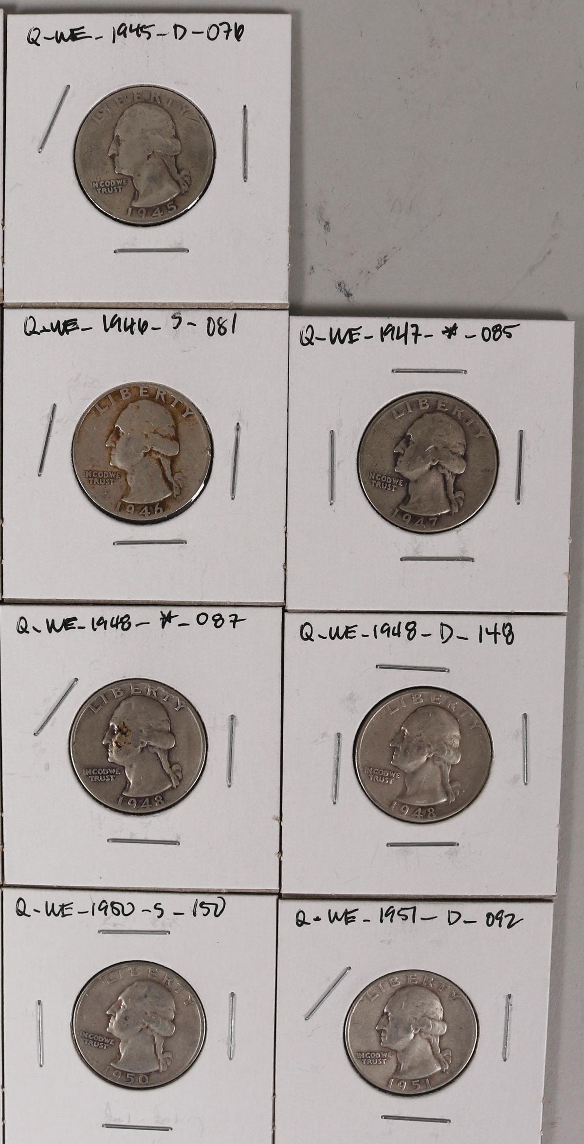 14 Washington Silver Quarters