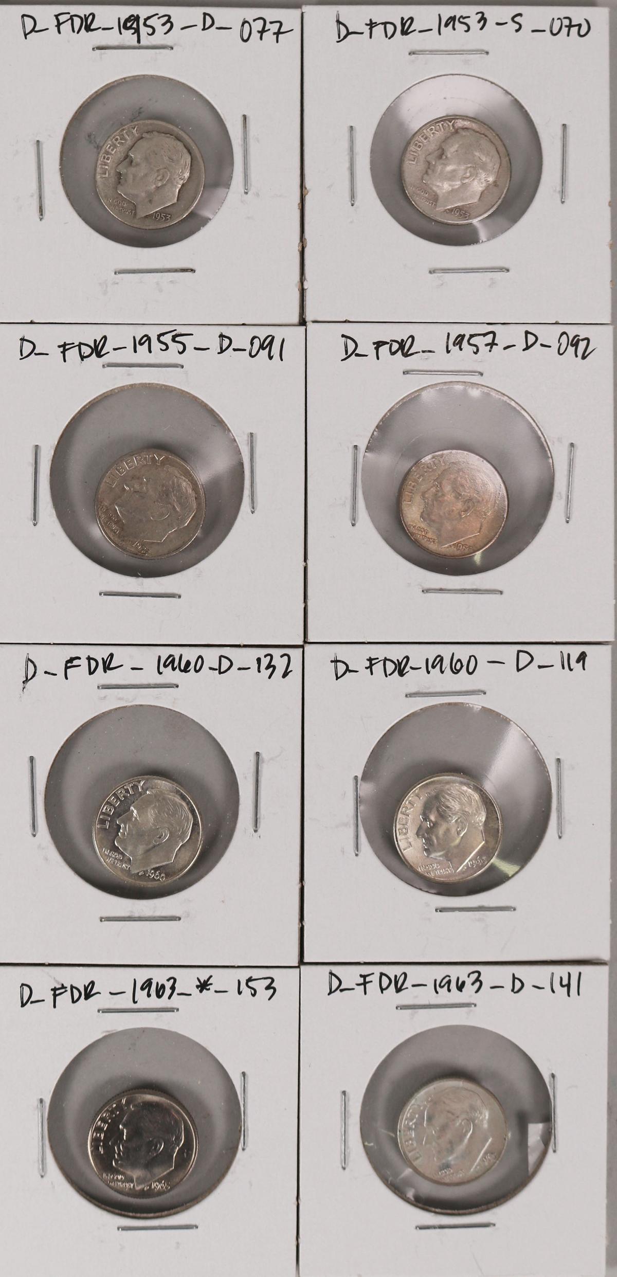 16 Roosevelt Silver Dimes