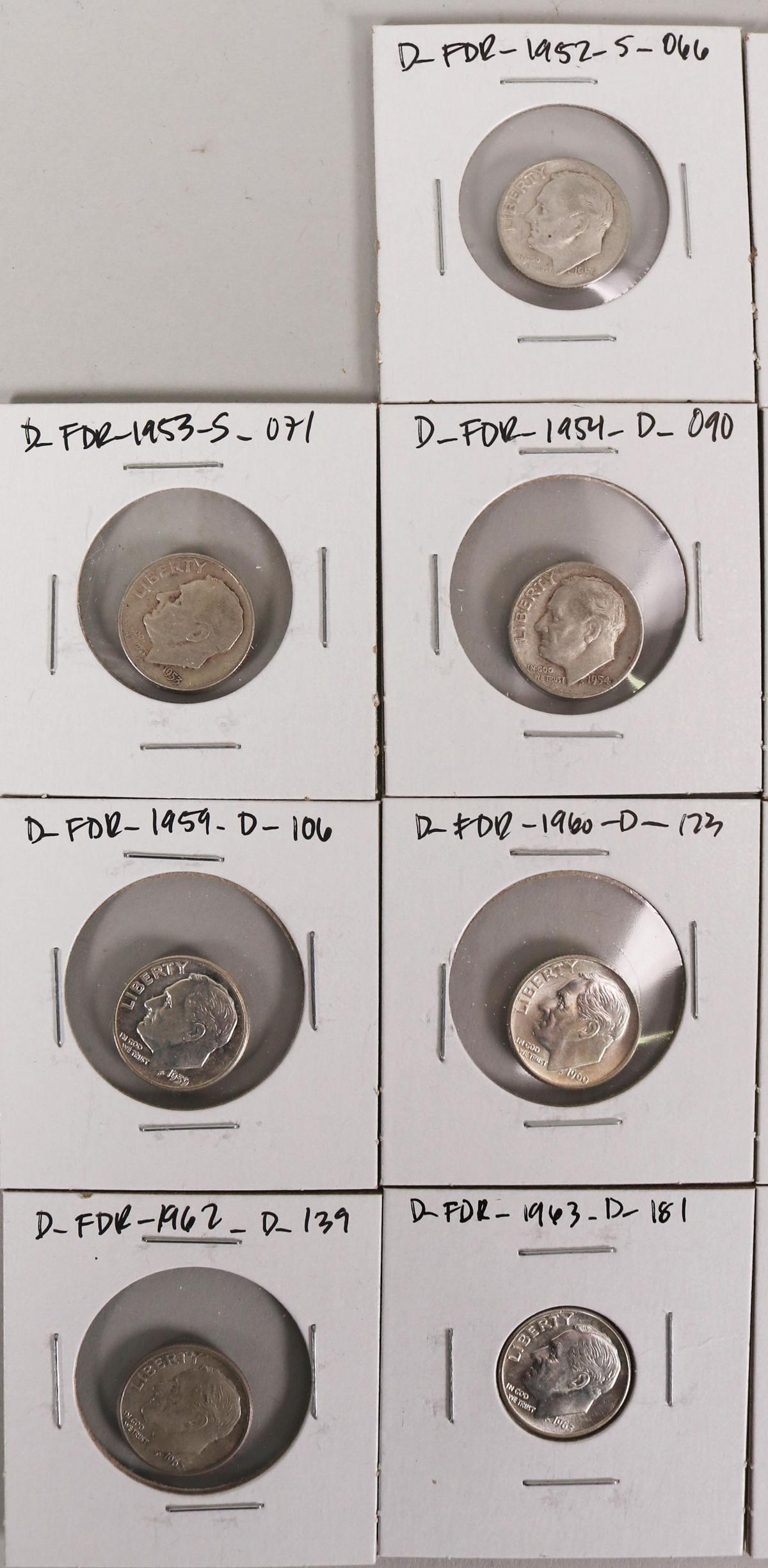 14 Roosevelt Silver Dimes