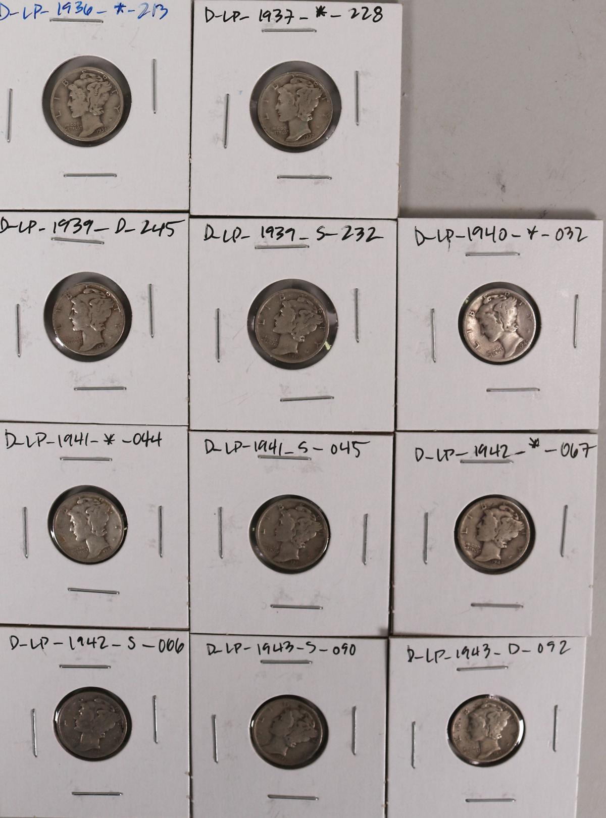 14 Mercury Silver Dimes