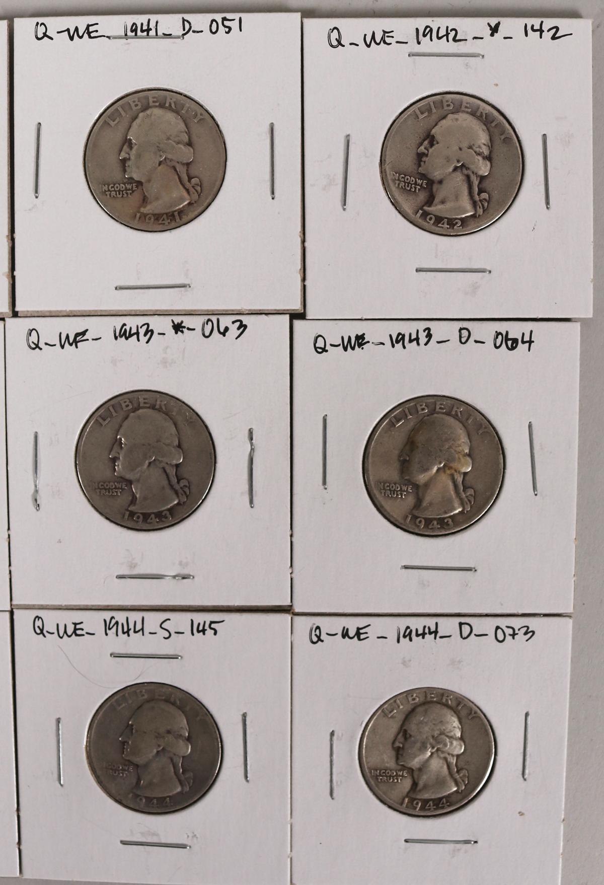 12 Washington Silver Quarters