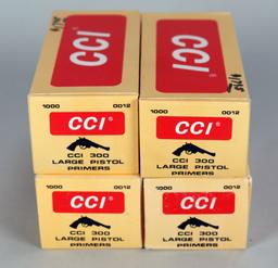 CCI 300 Large Pistol Primers, 4 Boxes of 1000