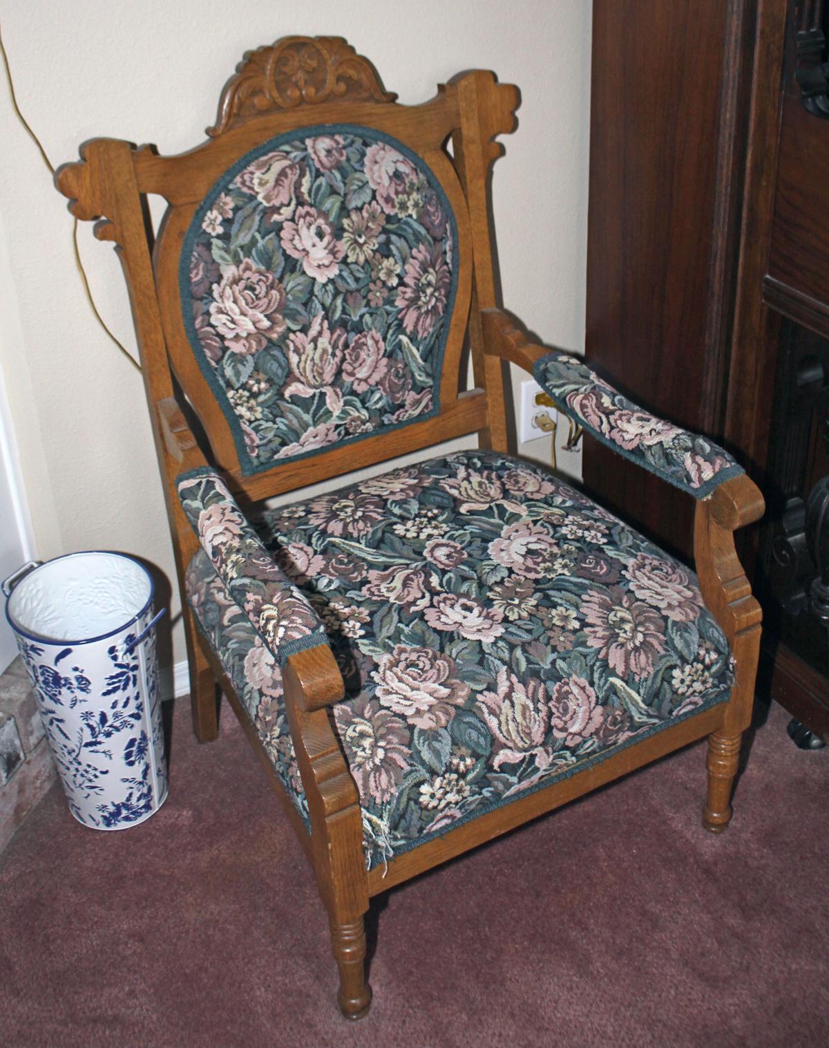 Oak Finished Arm Chair