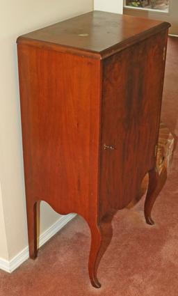 Antique Mahogany Finished Music Cabinet