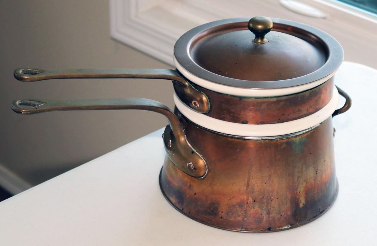 Bazar Francais NY 666 Copper Double Boiler