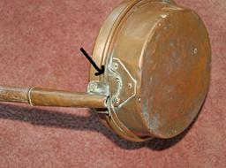 Copper Finish Popcorn Popper & Old Hand Washer