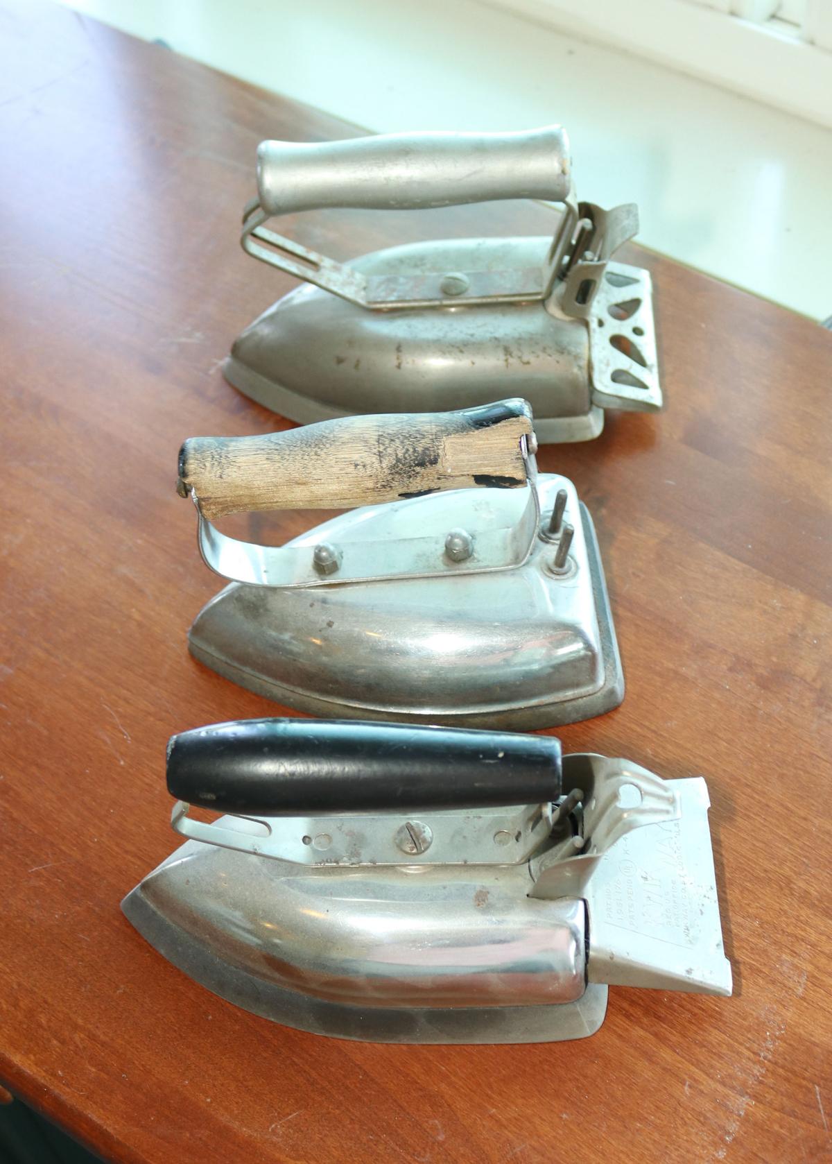 3 Vintage Electric Irons