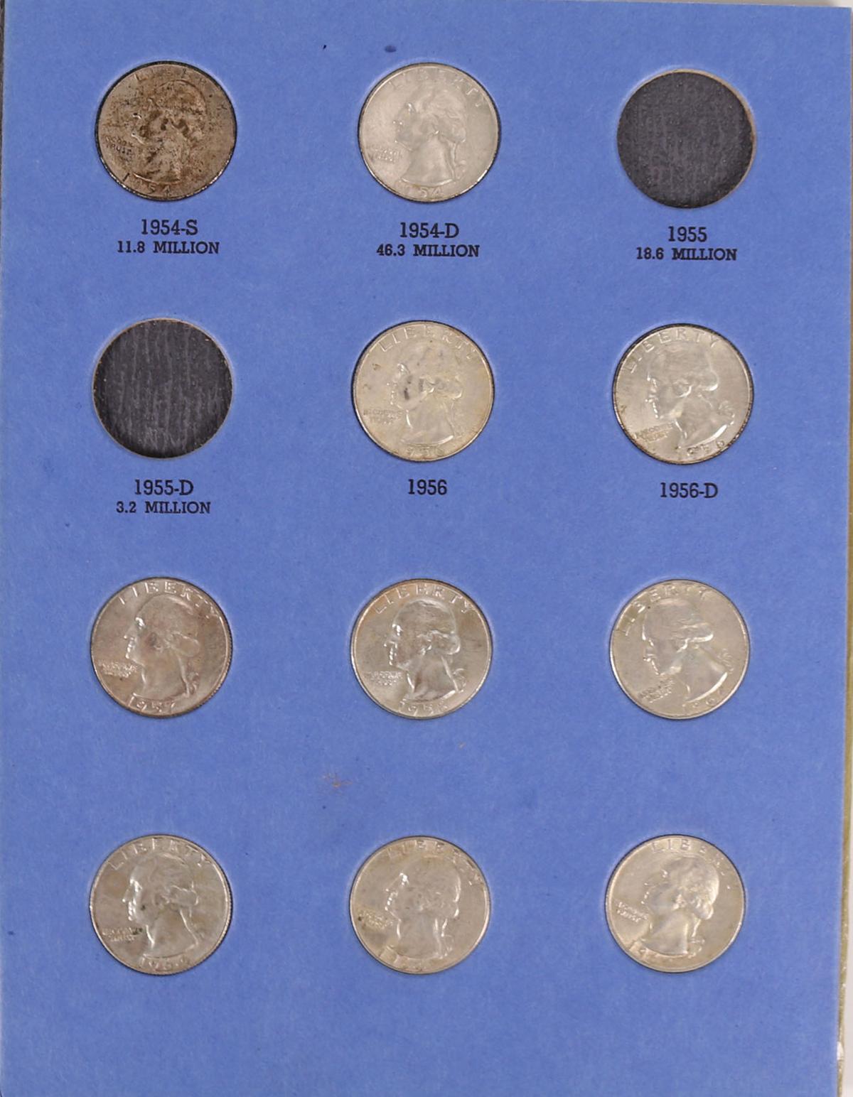 Washington Silver Quarter Book 1946 to 1964