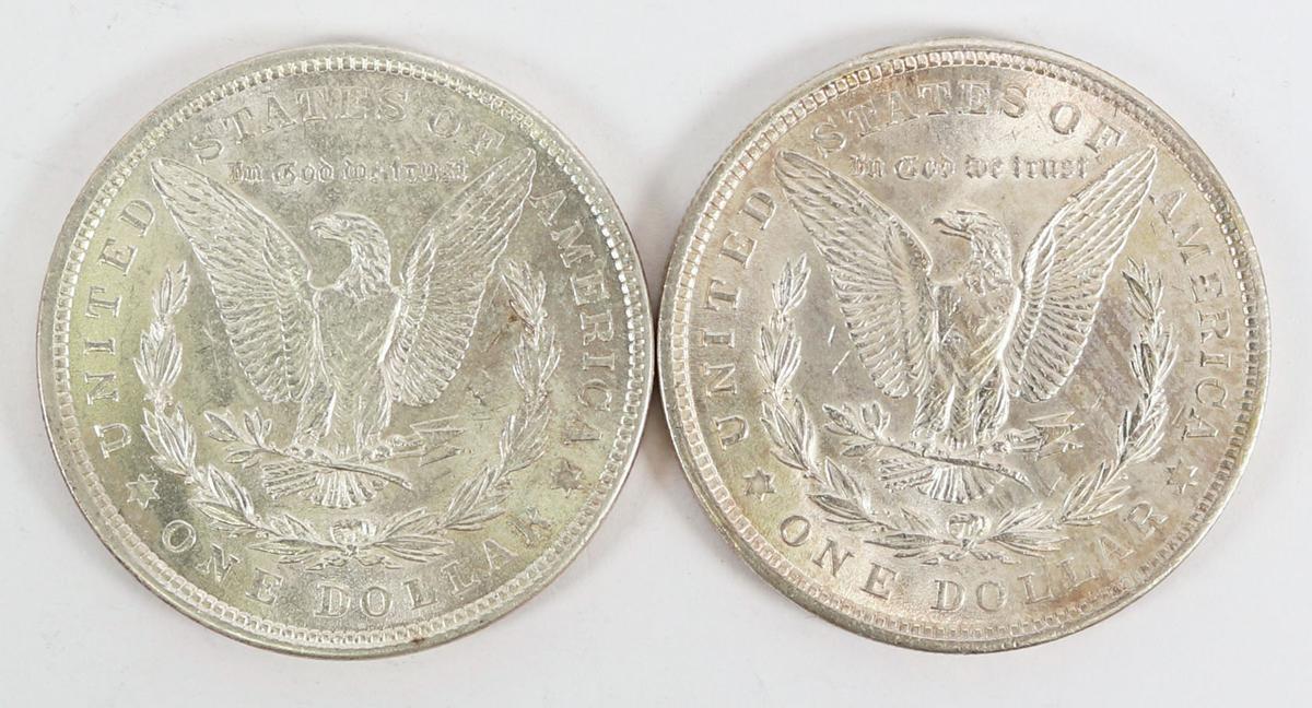 2 - 1921-P Morgan Silver Dollars