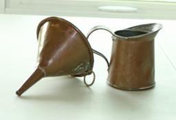 Copper Clad Measuring Cups, Funnel & More