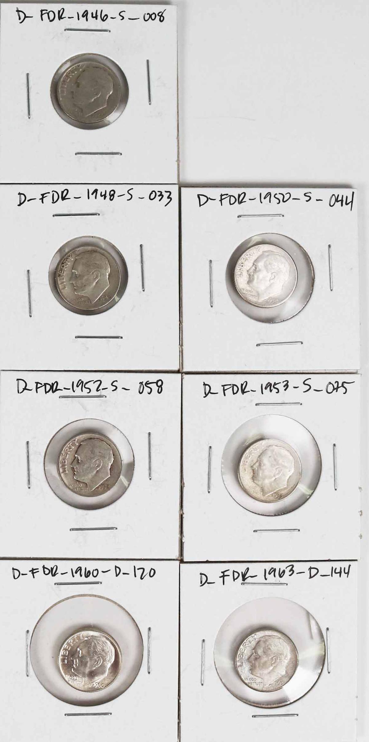 14 Roosevelt Silver Dimes