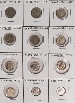 16 Roosevelt Silver Dimes