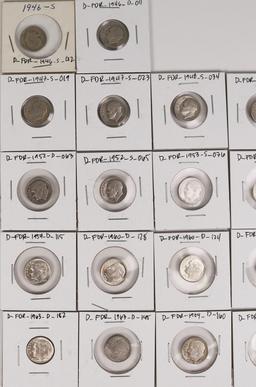 18 Roosevelt Silver Dimes