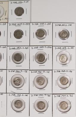 18 Roosevelt Silver Dimes