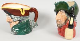 "Smuggler" & "Dick Turpin" Royal Doulton Toby Mugs